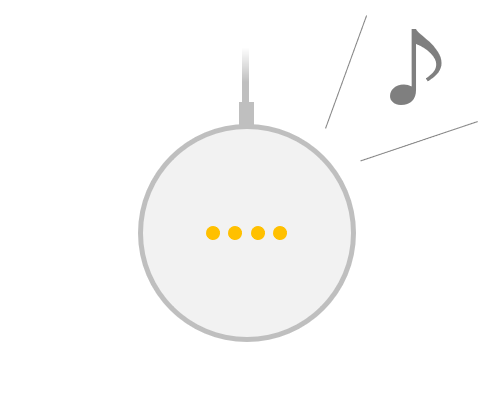音が鳴ったら指を離してください