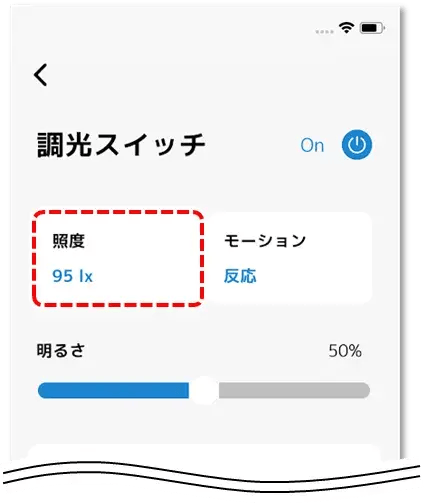 お部屋の照度
