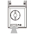 ⑦Open/Closeボタン（解錠 / 施錠）
